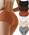 Womens Underwear Full Coverage No Show High Waisted Seamless Ladies Panties 6 Pack Medium 6 Color Packs - Evallys.com # #