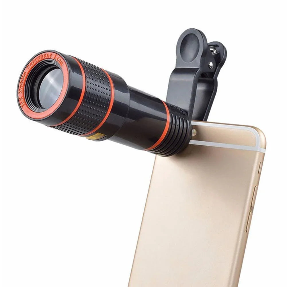 HD 8X Clip On Optical Zoom Telescope Camera Lens For Universal Mobile Cell Phone - Evallys.com