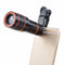 HD 8X Clip On Optical Zoom Telescope Camera Lens For Universal Mobile Cell Phone - Evallys.com