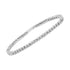 .925 Sterling Silver ½ Cttw Miracle-Set Diamond Round Half Bezel 7” Tennis Bracelet (I-J Color, I2-I3 Clarity) - Evallys.com # #