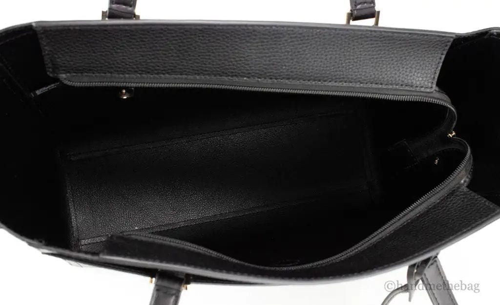 Michael Kors Maisie Large Black Pebbled Leather 3-in-1 Multifunctional Crossbody Clutch Tote Bag - Evallys.com # #