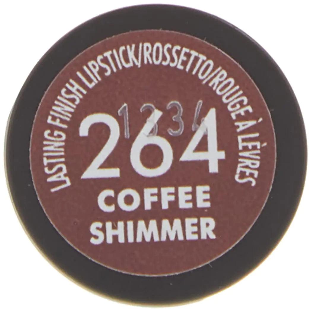 Rimmel Lasting Finish Lipstick - Up to 8 Hours of Intense Lip Color with Color Protect Technology and Exclusive Black Diamond Complex - 264 Coffee Shimmer, .14oz 0.14 Ounce (Pack of 1) - Evallys.com # #