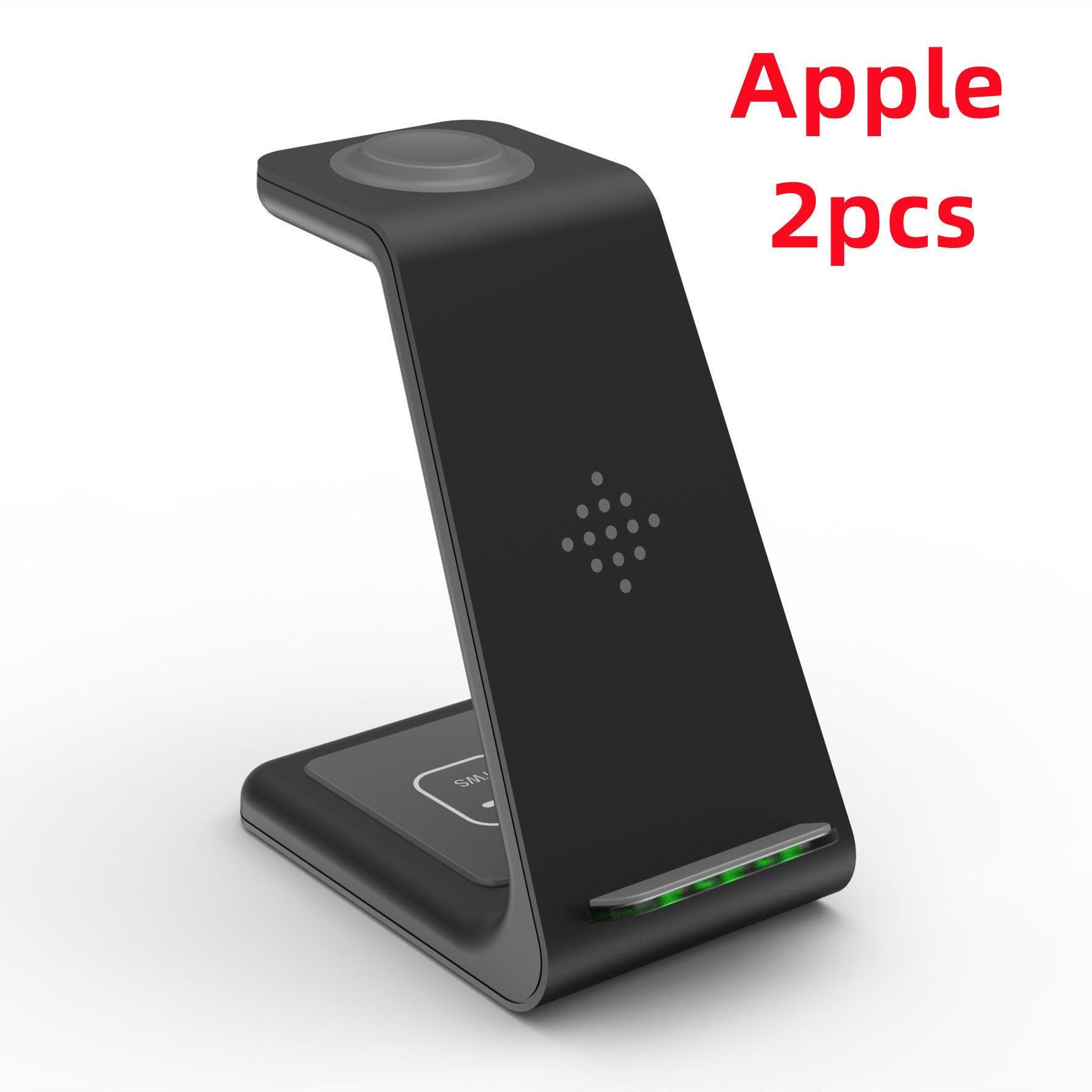 3 In 1 Fast Charging Station Wireless Charger Stand Wireless Quick Charge Dock For Phone Holder - Evallys.com