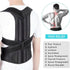 Adjustable Posture Corrector Low Back Support Shoulder Brace Belt for Men Women - Evallys.com # #