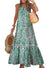 Dokotoo Women Summer Dresses 2024 Spaghetti Strap Scoop Neck Smocked Ruffle Flowy Boho Maxi Dress Small Rose - Evallys.com