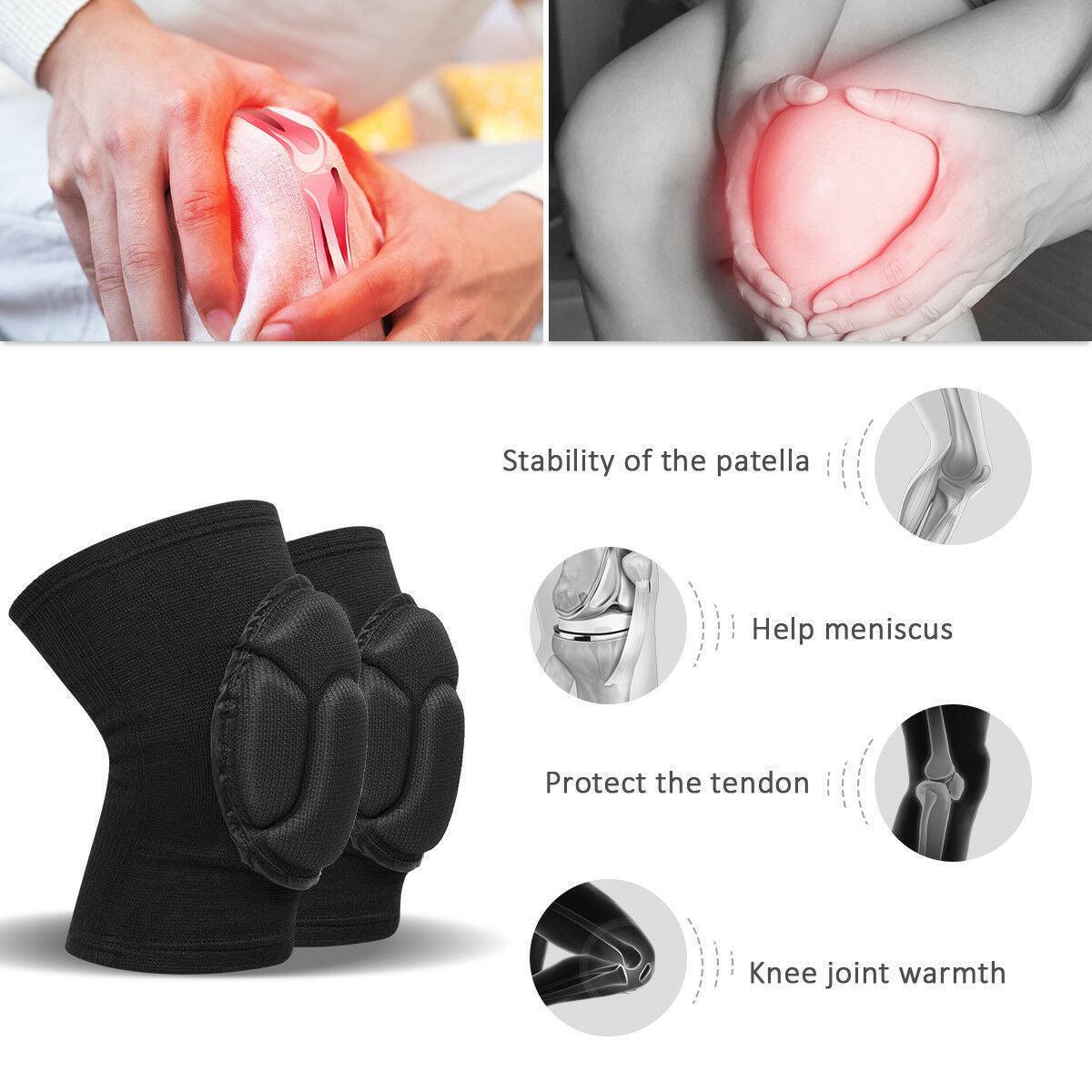 2 x Professional Knee Pads Leg Protector For Sport Work Flooring Construction - Evallys.com # #