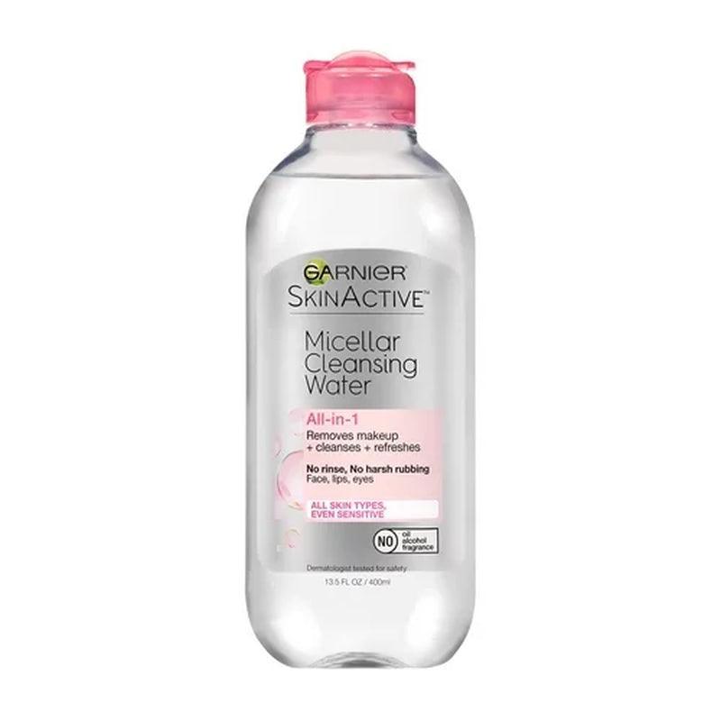 Garnier Skin Active Micellar Cleansing Water, for All Skin Types, 13.5 Oz, 3 Pack - Evallys.com # #