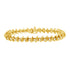 10KT Yellow Gold Plated .925 Sterling Silver 1 cttw Prong-Set Diamond Link Bracelet (J-K, I1-I2) - 7.5" - Evallys.com # #