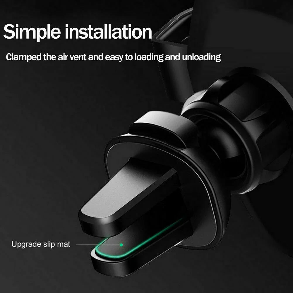 10W QI Wireless Fast Car Charger Mount Holder Stand Automatic Clamping Charging - Evallys.com
