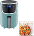 Gowise USA GW22955 7-Quart Electric Air Fryer with Dehydrator & 3 Stackable Racks, Digital Touchscreen with 8 Functions + Recipes, 7.0-Qt, Black/Copper - Evallys.com # #