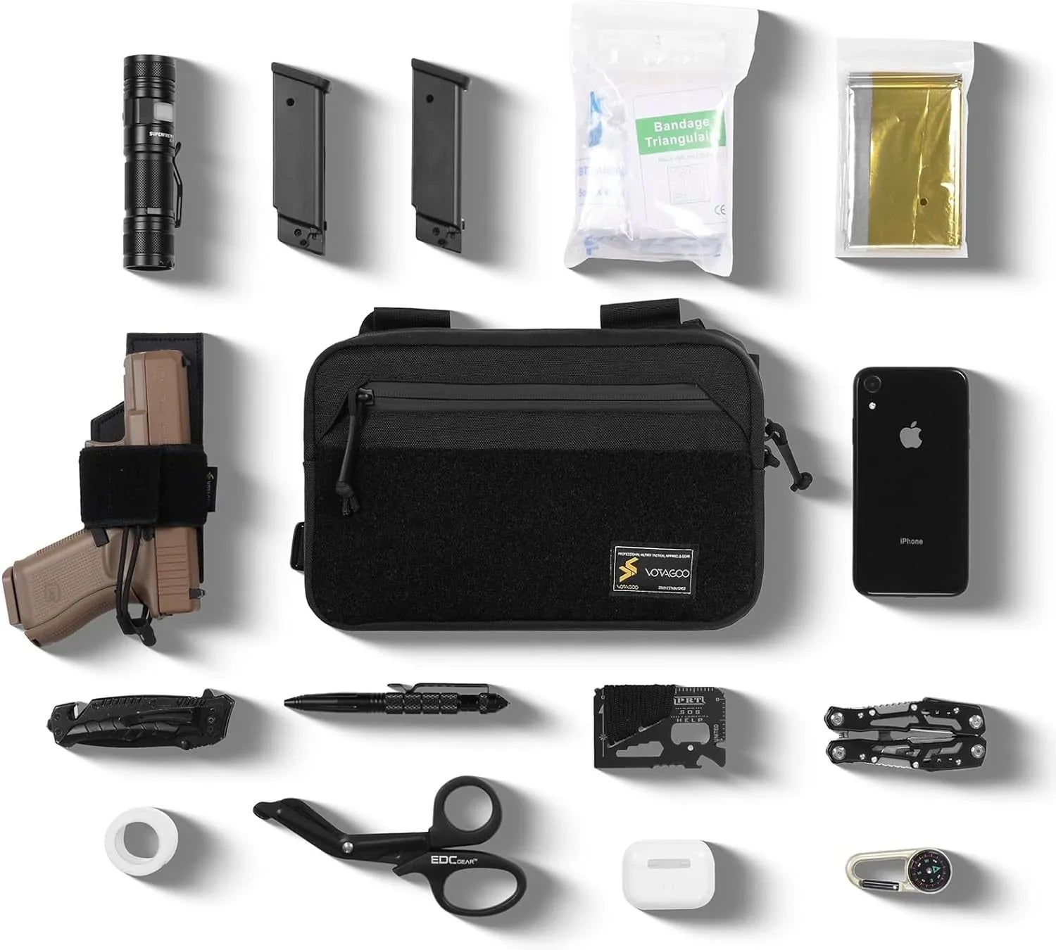 Tactical Fanny Pack EDC Waist Bag For Outdoor Shooting Fishing - Evallys.com