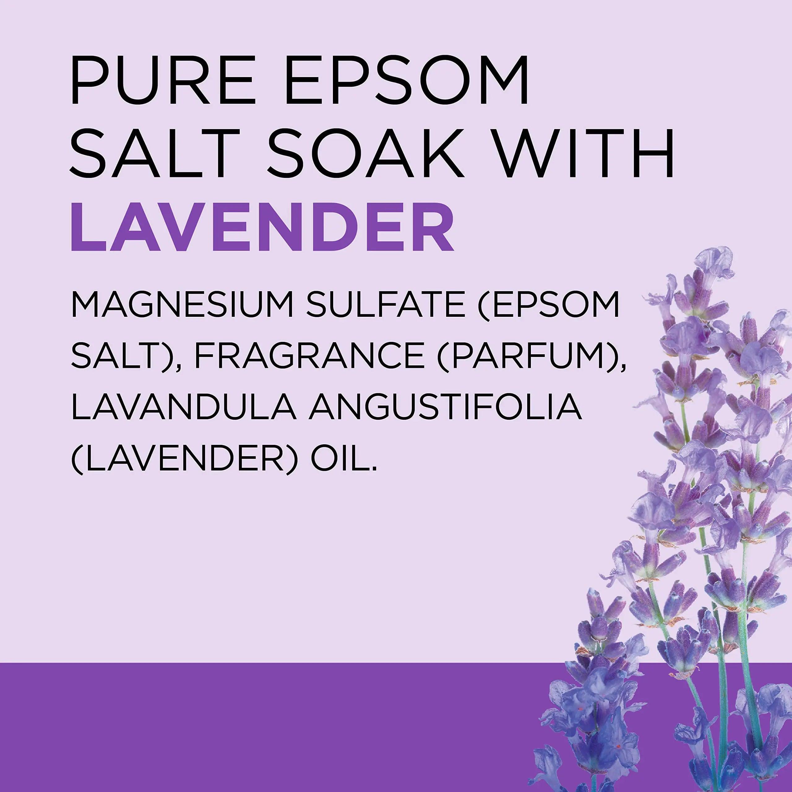 Dr Teal's Pure Epsom Salt, Soothe & Sleep with Lavender, 3 lb (Pack of 4) (Packaging May Vary) - Evallys.com # #