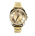 Coach Boyfriend Crystal Bezel Yellow Gold Toned Wrist Watch - Evallys.com # #