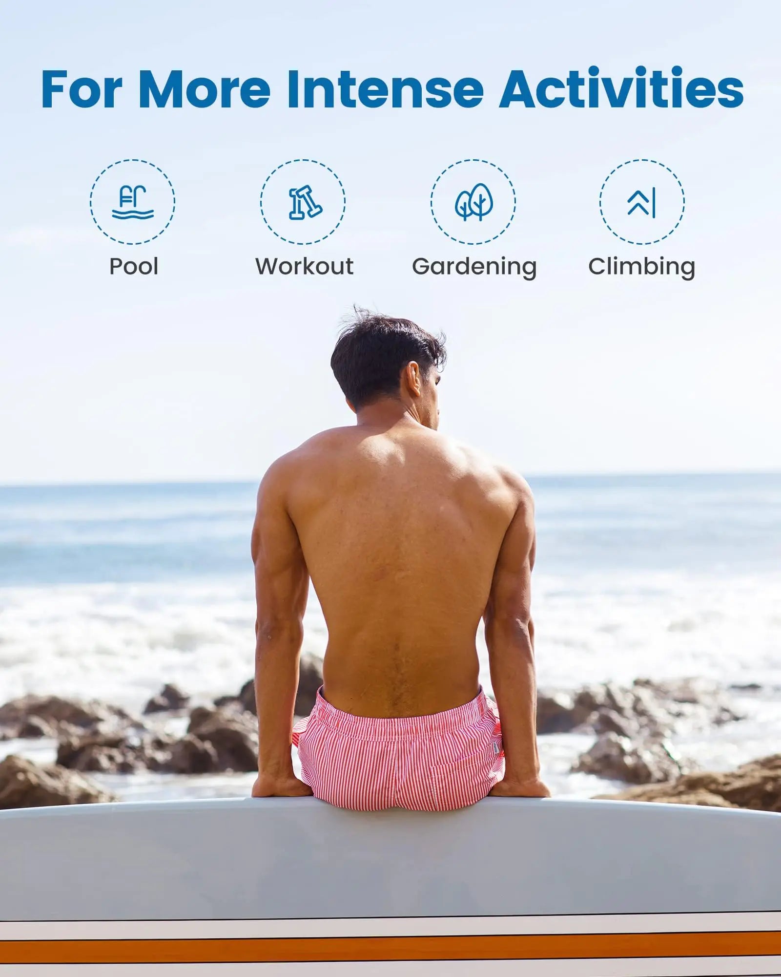 maamgic Mens Swim Trunks with Compression Liner 5