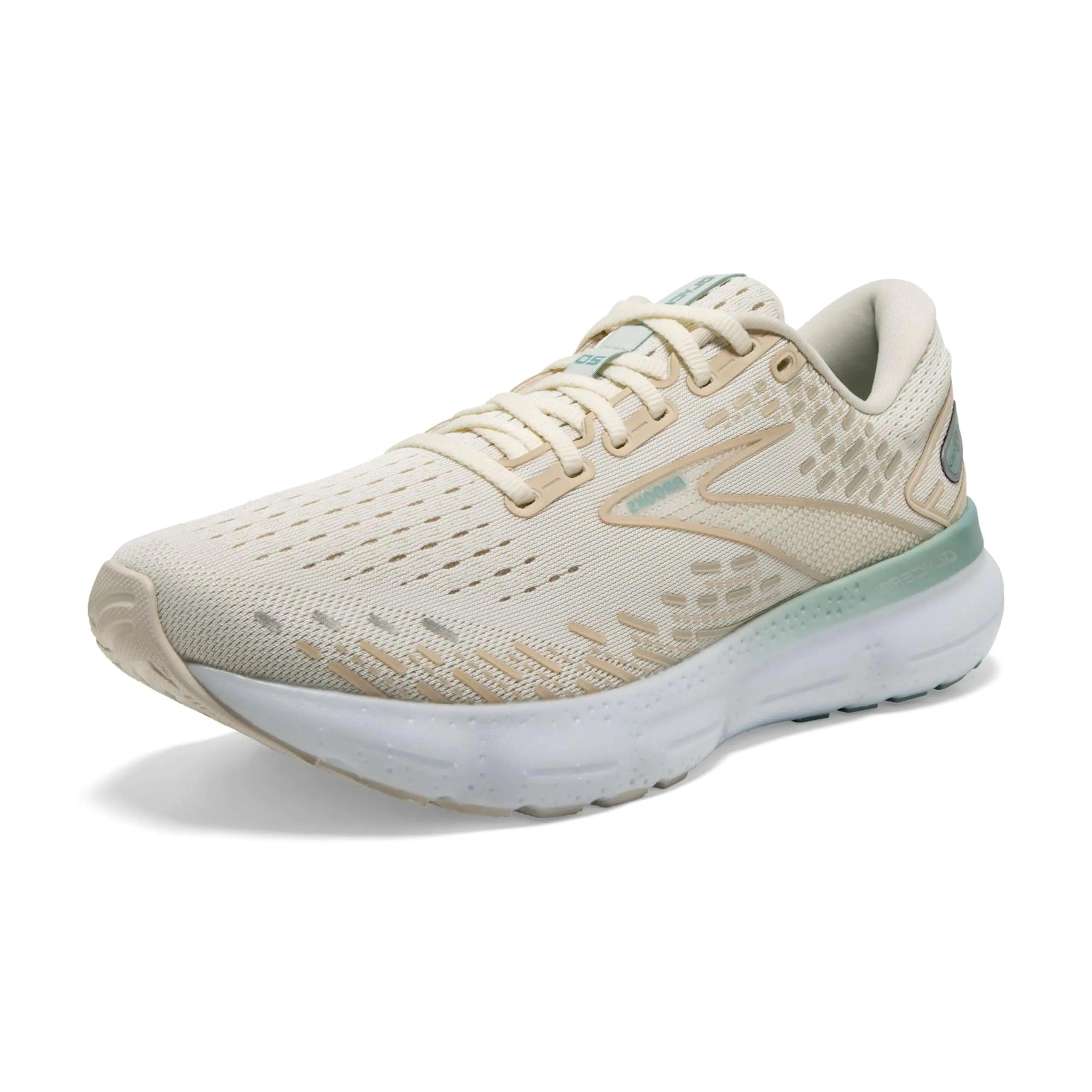 Brooks Men's Glycerin 20 Neutral Running Shoe 11.5 Coconut Milk/Aquifer - Evallys.com # #