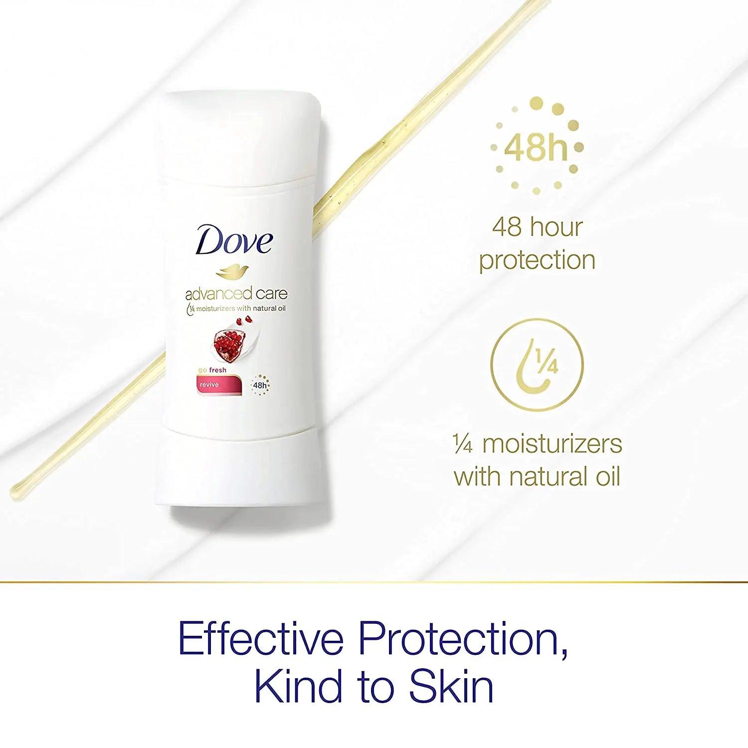 Dove Advanced Care Antiperspirant Deodorant, Revive, 2.6 Ounce (Pack of 2) 2.6 Ounce (Pack of 2) - Evallys.com # #