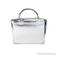 Michael Kors Manhattan Medium Metallic Silver Convertible Satchel - Evallys.com # #