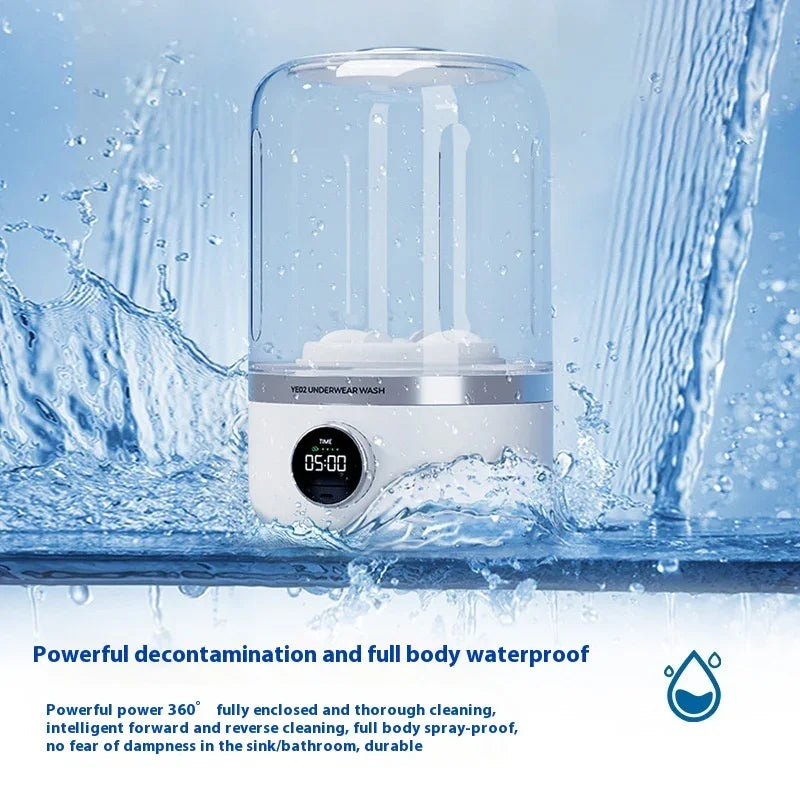 Mini Rechargeable Washing Machine Underwear Travel Portable - Evallys.com
