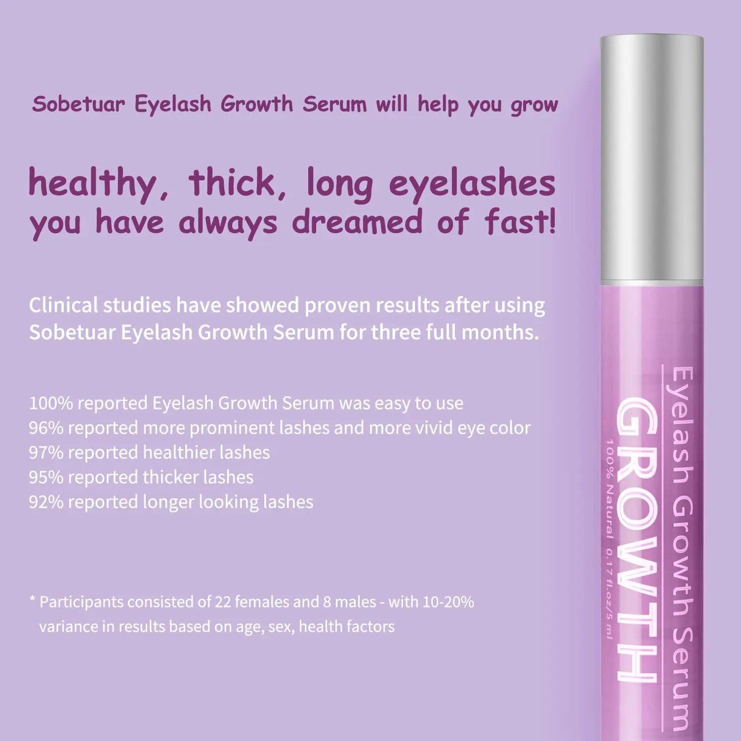 Advanced Eyelash Growth Serum with Natural Formula,Enhancement Lash Booster for Longer Fuller and Thicker Lash Enhancing Serum 5ml Pink - Evallys.com # #