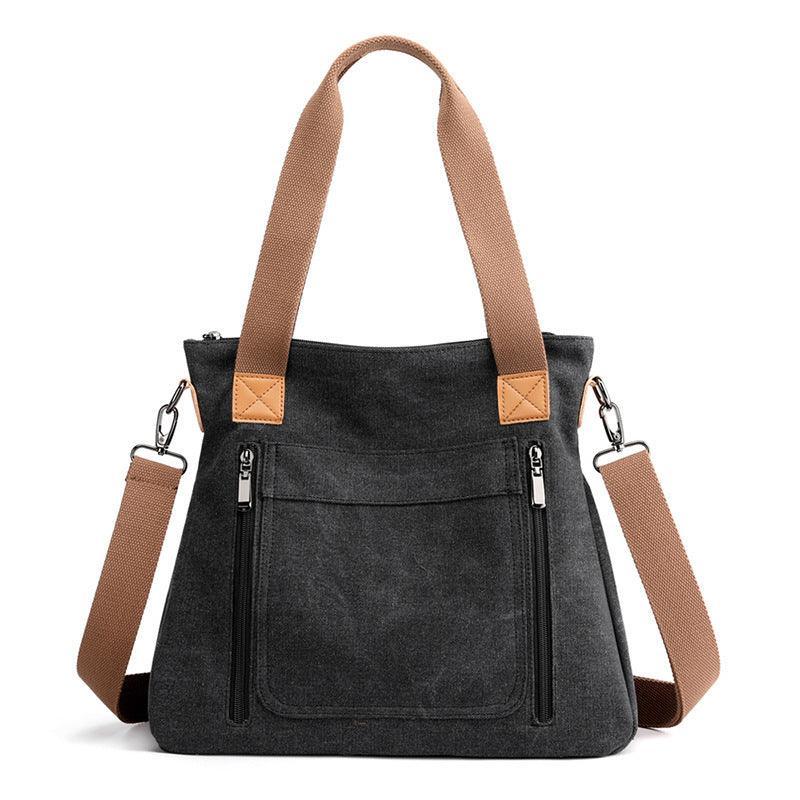 Women Totes All-match Portable Large-capacity Female Canvas Bag Female Casual Shoulder Bags - Evallys.com # #