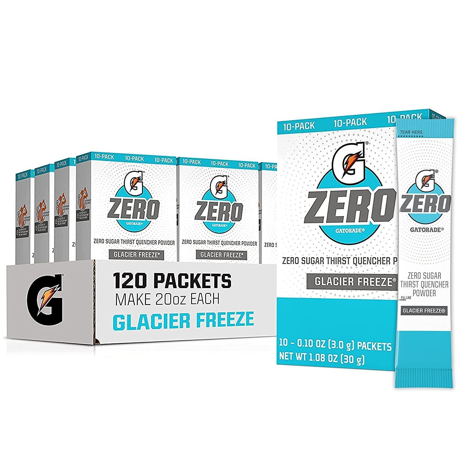 Gatorade G Zero Powder, Orange, 0.10Oz Packets,(120 Counts) , Pack of 12 - Evallys.com # #