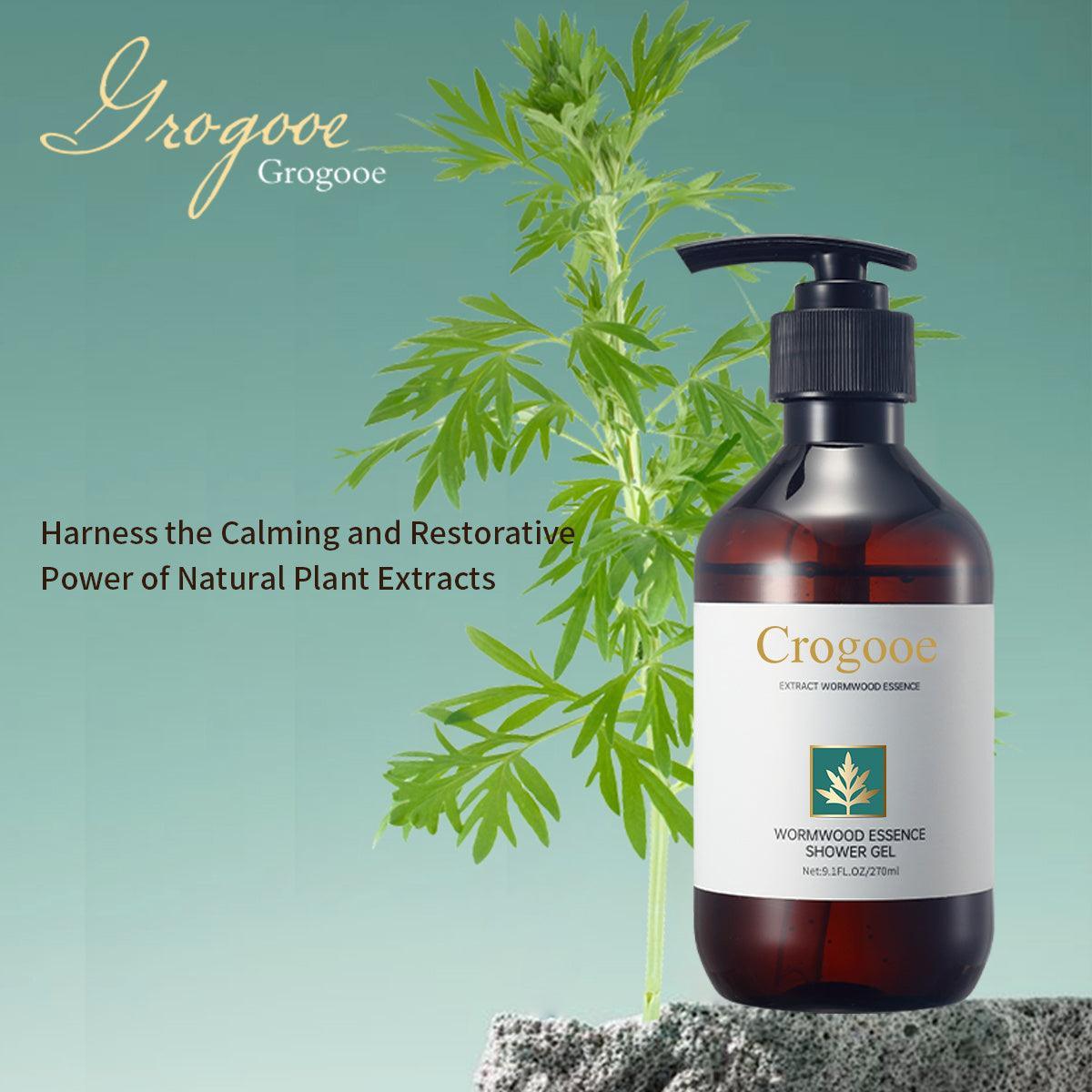 Crogooe-Herbal  Shower Gel,About 77 ArtemisiaExtract,containing Amino Acid, Herbal Extract Skin Cleaning Body Washes - Evallys.com # #