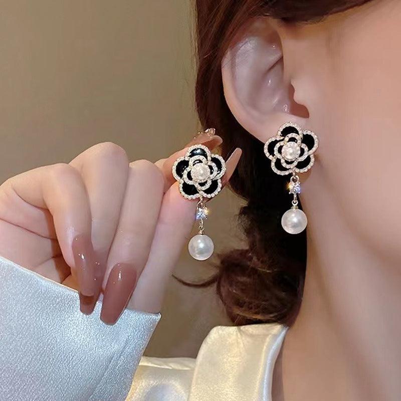 Women's Fashion Temperament Pearl Vintage Earrings - Evallys.com # #