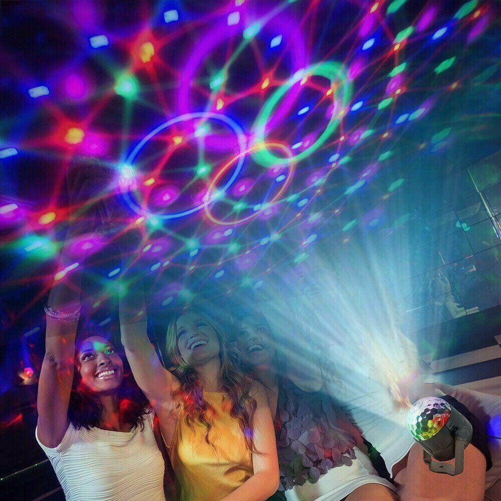 Disco Party Lights Strobe LED DJ Ball Sound Activated Bulb Dance Lamp Decoration - Evallys.com # #