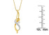 Espira 10K Yellow Gold 1/20 cttw Round Cut Diamond Accent Swirl Pendant Necklace (H-I, I1-I2) - Evallys.com # #