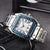 Men's 3-pin Quartz Square All-steel Watch - Evallys.com # #