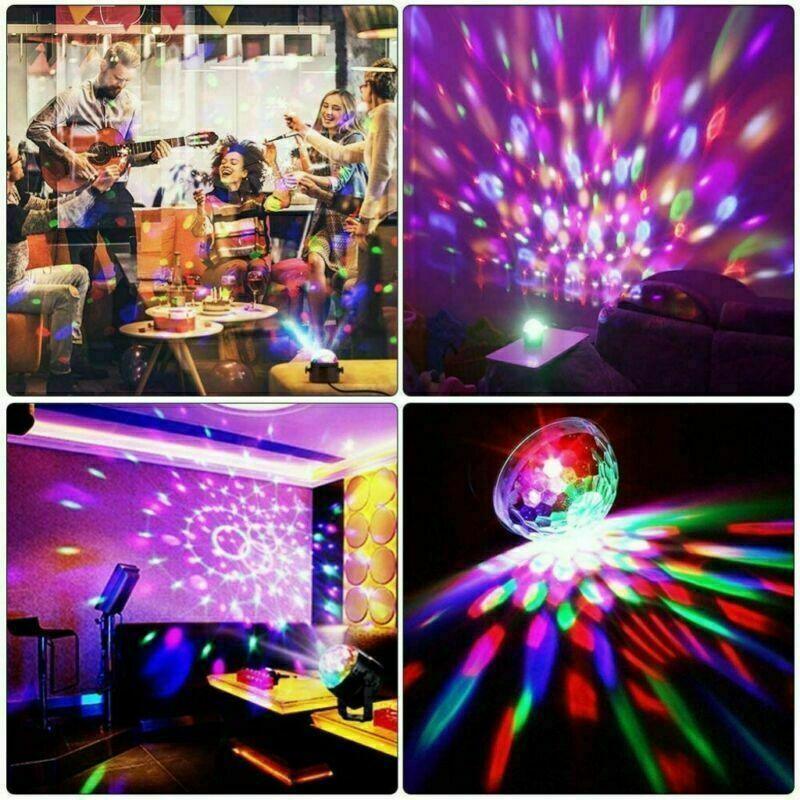 Disco Party Lights Strobe LED DJ Ball Sound Activated Bulb Dance Lamp Decoration - Evallys.com # #