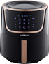 Gowise USA GW22955 7-Quart Electric Air Fryer with Dehydrator & 3 Stackable Racks, Digital Touchscreen with 8 Functions + Recipes, 7.0-Qt, Black/Copper - Evallys.com # #