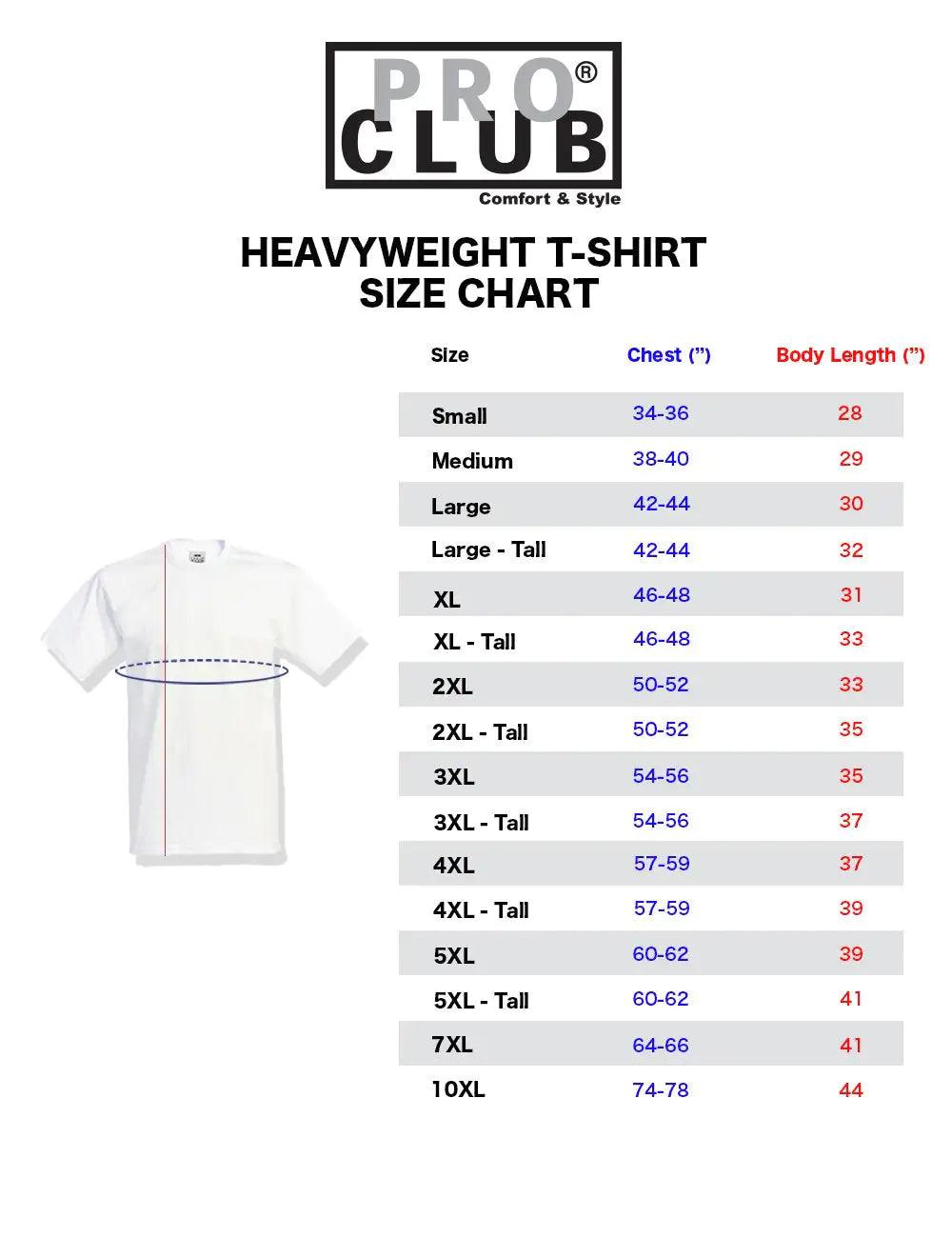 Pro Club Men's 3-Pack Heavyweight Cotton Short Sleeve Crew Neck T-Shirt 7X-Large Heather Gray - Evallys.com # #