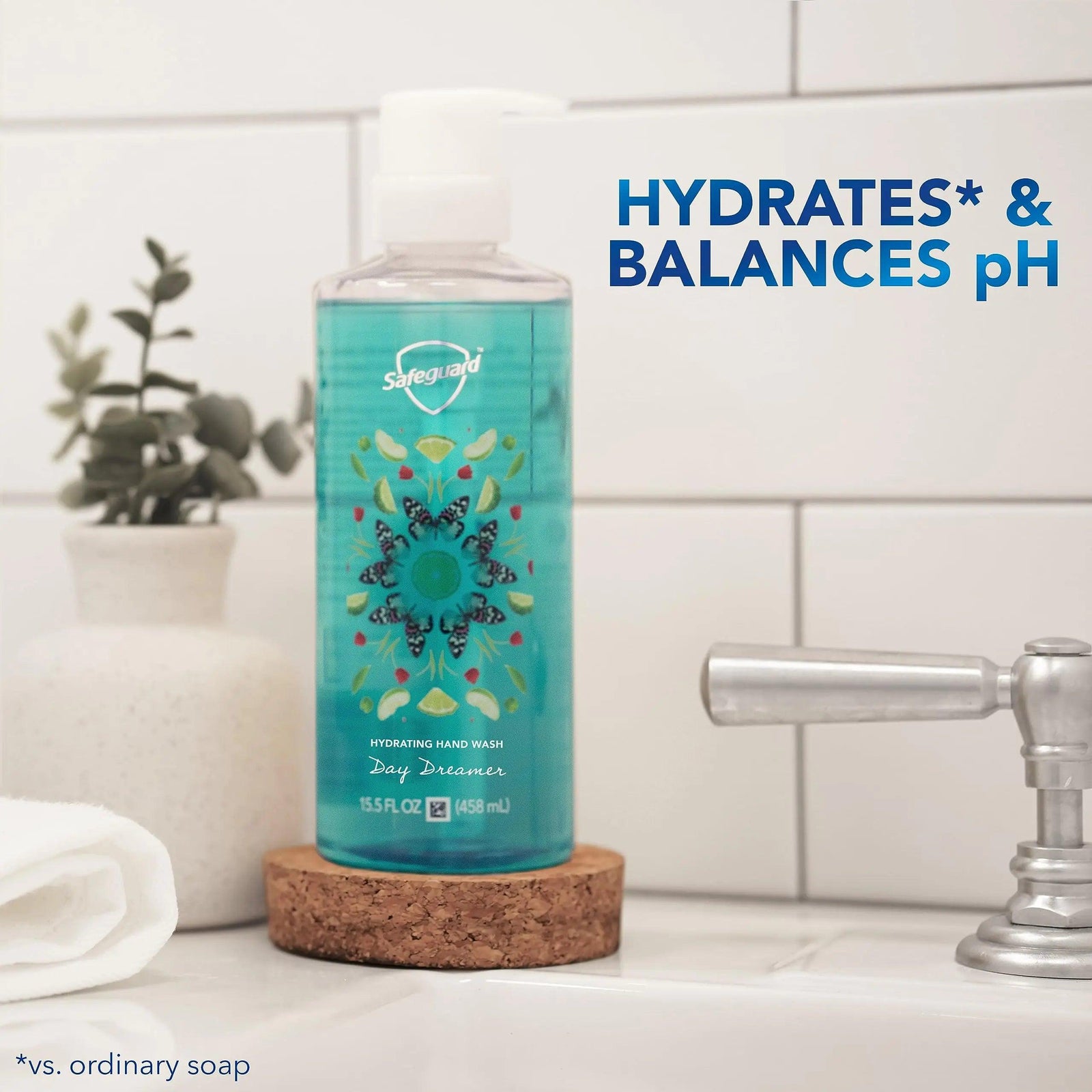 Safeguard Hydrating Liquid Hand Soap, Day Dreamer Scent, Made with Plant Based Cleansers, 15.5 oz (Pack of 4) 15.5 Fl Oz (Pack of 4) - Evallys.com # #