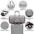 Convertible Garment Bag with Toiletry Bag, Modoker Carry on Garment Duffel Bag for Men Women - 2 in 1 Hanging Suitcase Suit Travel Bags, Light Grey - Evallys.com # #