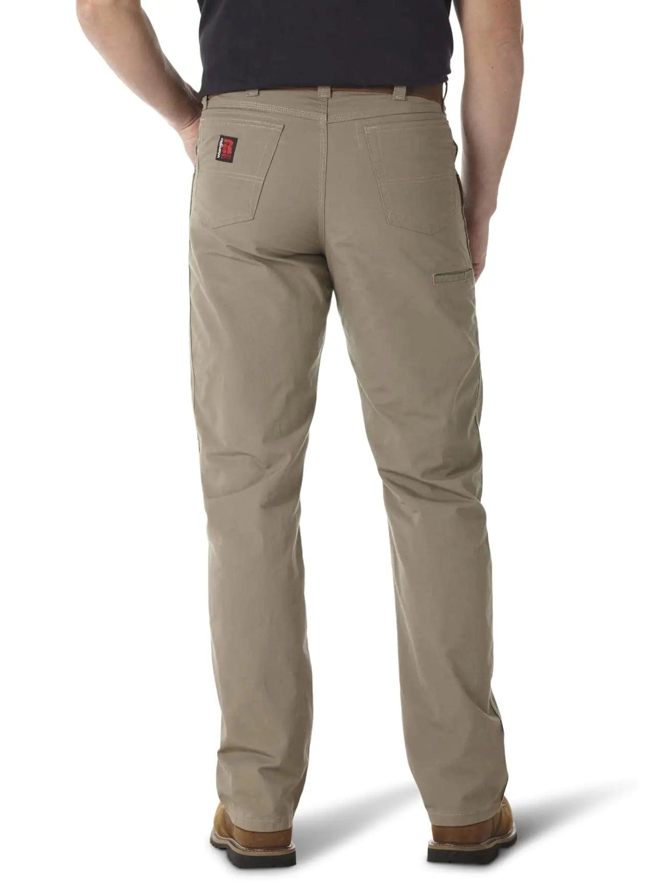 Wrangler Mens Riggs Workwear Technician Work Utility Pants 38W x 36L Dark Khaki - Evallys.com # #