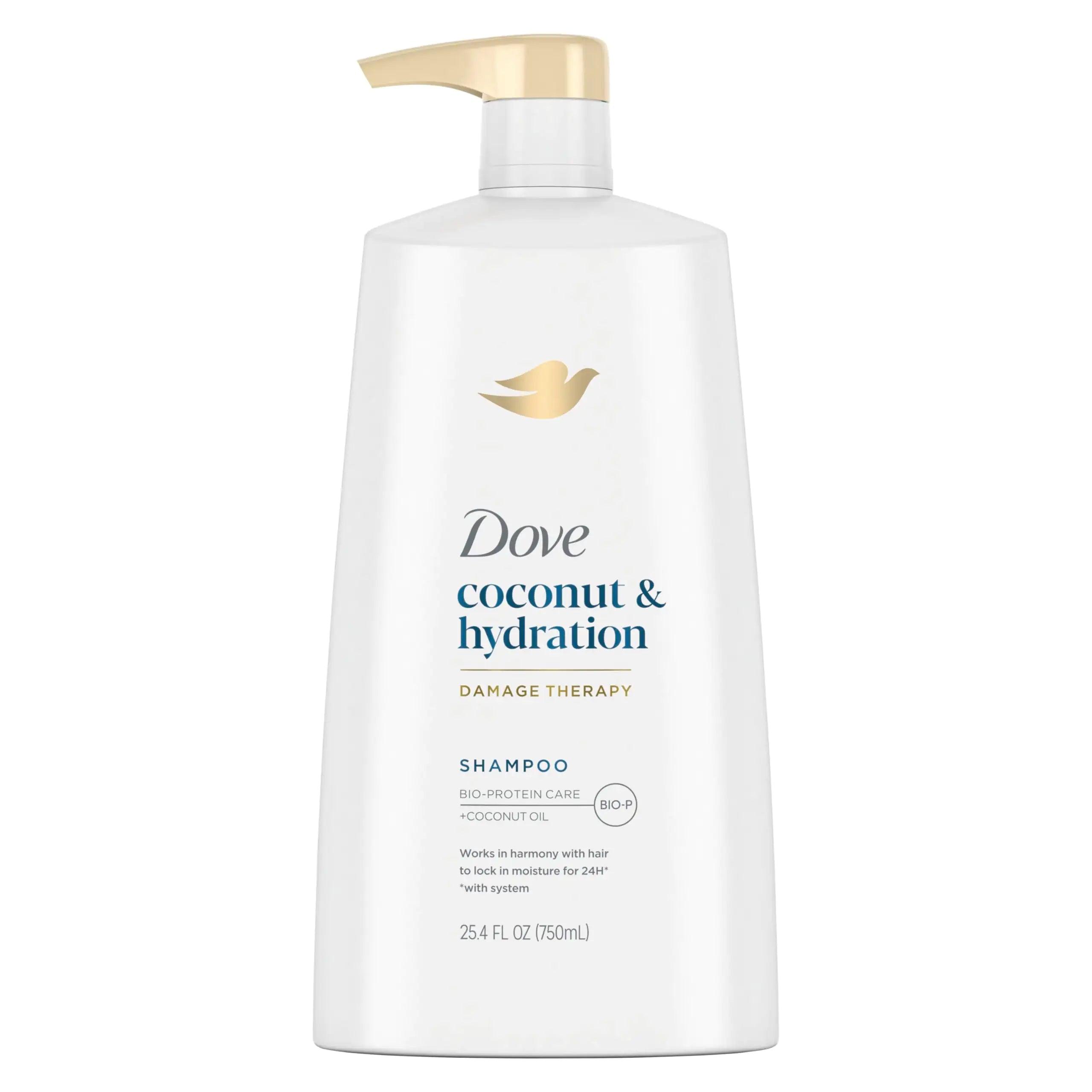 Dove Ultra Care Shampoo Coconut and Hydration for Dry Hair Shampoo with Oil Blend of Coconut, Jojoba & Sweet Almond 25.4 oz - Evallys.com # #