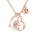 Hidepoo Unicorn Necklace for Girls Gifts - 14K Gold/Rose Gold/White Gold Plated Cubic Zirconia Heart Unicorn Necklace Gifts Jewelry Initial Unicorn Necklace Birthday Gifts Unicorns Gifts for Girls D Rose Gold - Evallys.com # #