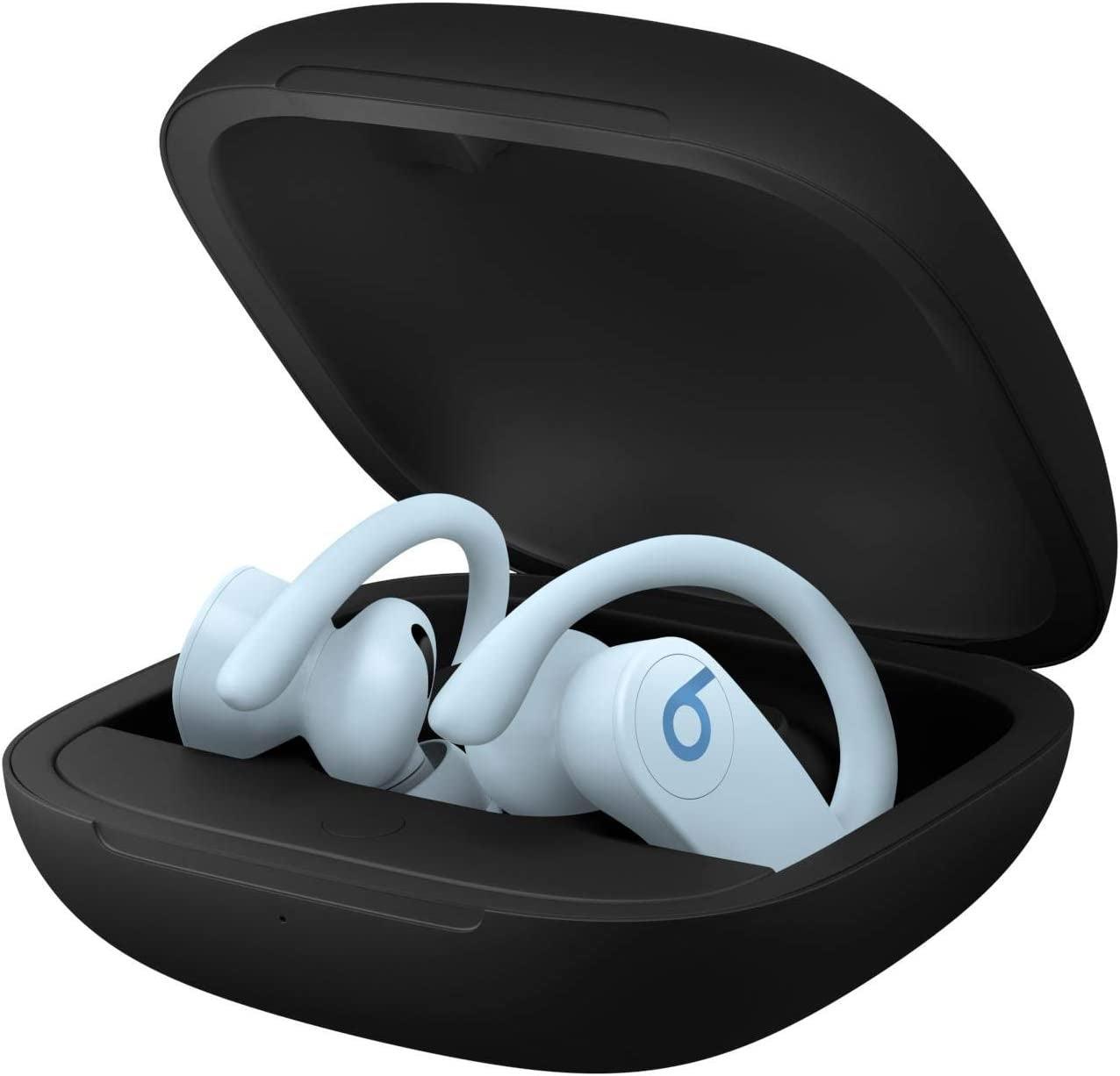 Powerbeats Pro Wireless Earbuds - Apple H1 Headphone Chip, Class 1 Bluetooth Headphones, 9 Hours of Listening Time, Sweat Resistant, Built-In Microphone - Glacier Blue - Evallys.com # #