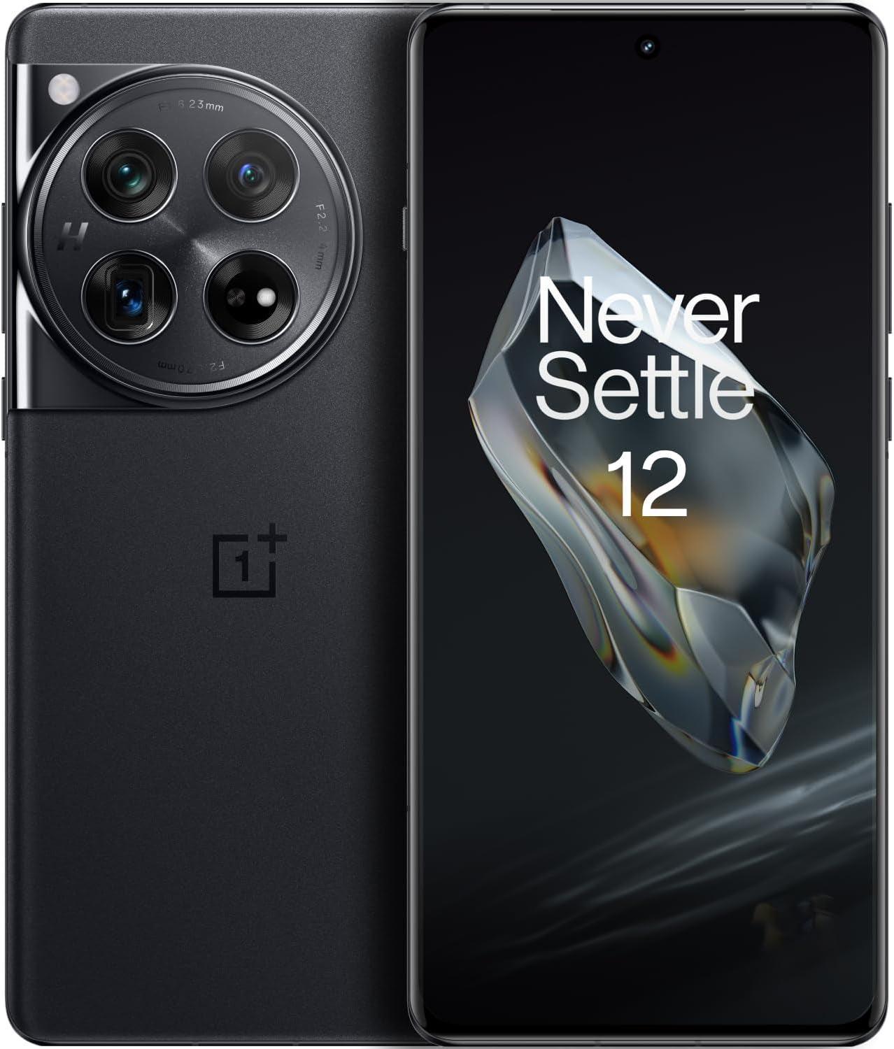 Oneplus 12,12GB Ram+256Gb,Dual-Sim,Unlocked Android Smartphone,Supports Fastest 50W Wireless Charging,With the Latest Mobile Processor,Advanced Hasselblad Camera,5400 Mah Battery,2024,Silky Black - Evallys.com # #