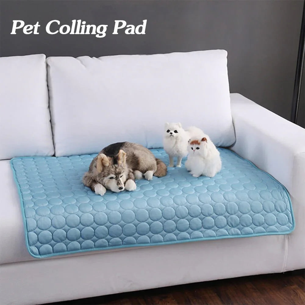 Pet Dog Cat Ice Silk Cold Nest Pad For Cooling In Summer - Evallys.com