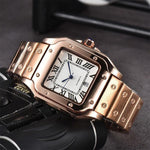 Men's 3-pin Quartz Square All-steel Watch - Evallys.com # #