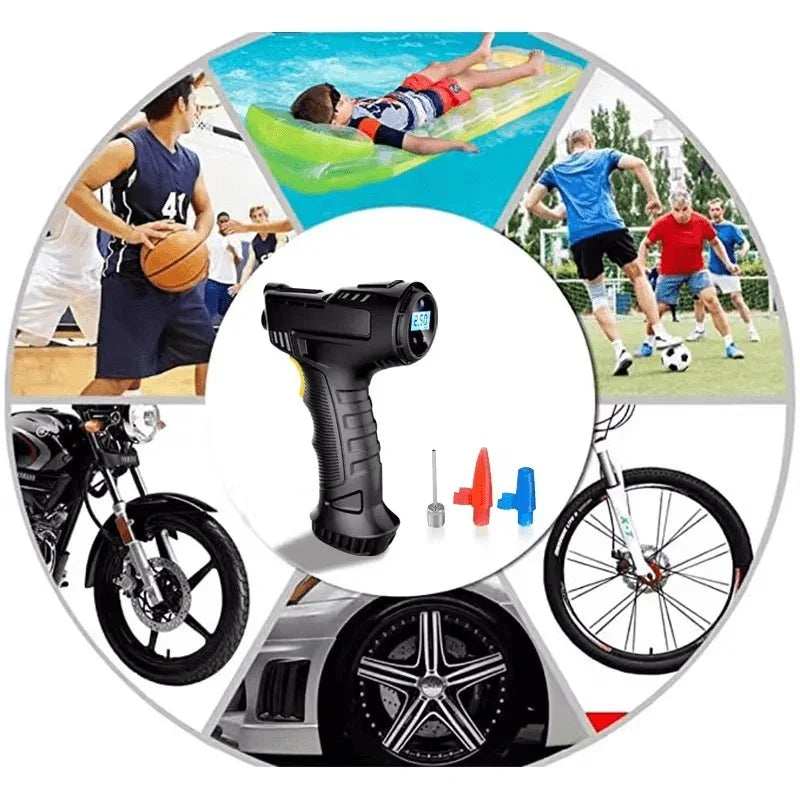 Tire Inflator Portable Air Compressor Cigarette Lighter Charger - Evallys.com