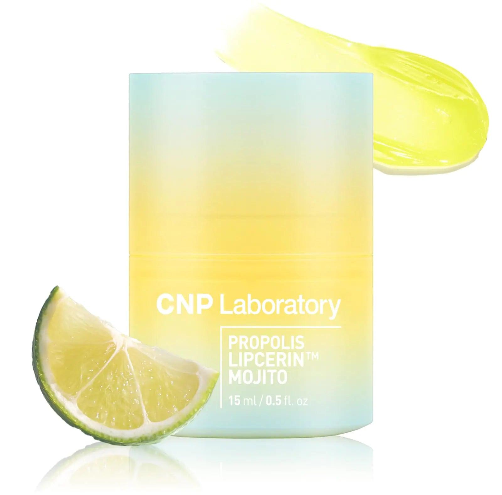 CNP Honey Lip Mask Mojito (0.5 fl.oz) - Propolis Lipcerin™ Lime Flavor Lip Butter, Hydrating Overnight Manuka Lip Plumper & Balm, 12hrs Long-lasting Moisture, Gentle Exfoliation, Korean Skin Care - Evallys.com # #