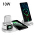 Wireless charger dock station for iPhone and Apple Watch, 10W fast charging pad with indicator.