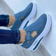 Women's Sneakers Summer New Ladies Casual Low Wedge Breathable Non-Slip Comfort Feamle Sport Shoes Mesh Shoes Fashion Style - Evallys.com