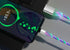 Compatible with Apple, Flowing Ligh Magnetic Streamer Data Line Cable for Iphone Android Typec - Evallys.com