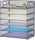 Marbrasse 2 Pack Desk Organizer with Handle, 5 Tier Paper Organizer Letter Tray Organizer, Mesh Desk File Organizer for Office, School and Home - Evallys.com # #