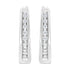 .925 Sterling Silver 1/4 Cttw Lab Grown Diamond Hoop Earring (F-G Color, VS2-SI1 Clarity) - Evallys.com # #