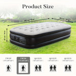 Experience Outdoor Adventures with our Tough, Anti- deformation Premium Camping Air Mattress- Includes Soft Flocking Top for Comfort and Dryness, Enhanced with Honeycomb Columns, PVC, and a High Capacity Pump for Easy Inflati - Evallys.com